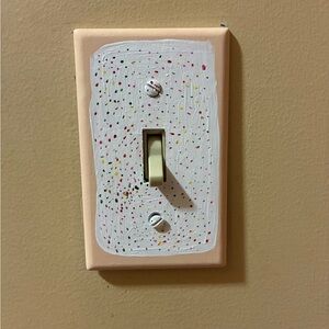 Frosted Strawberry Pop Art Light Switch Cover